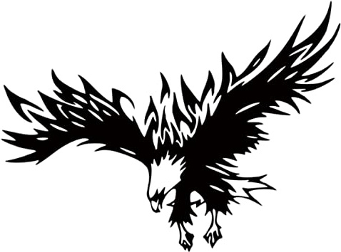 GLEAVI Autocollant Voiture Forme Oiseau Sticker Portière Auto Autocollant Décoratif Voiture Noir