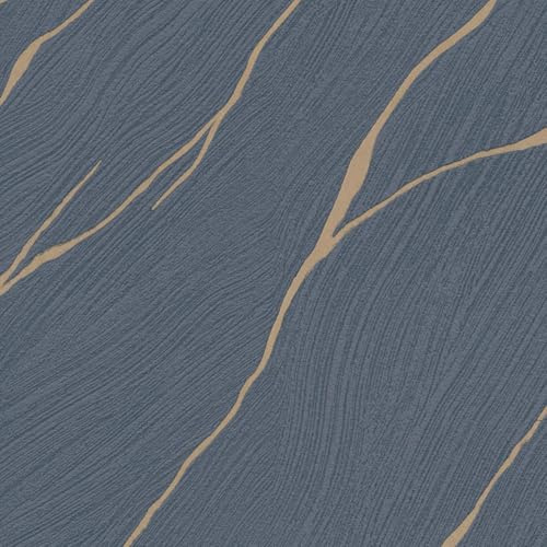 Strukturtapete 10440-08 Vliestapete Grafik 0.53 x 10.05 m Erismann Opus Blau