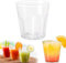 Vikrami lighting 20 PCS Plastic Glasses, Clear Hard Plastics Cups,Plastic Cups Reusable, Iced Coffee Cup, Party Drinking Glasses for Beer, Pool Party, Picnic and BBQ（170ML）