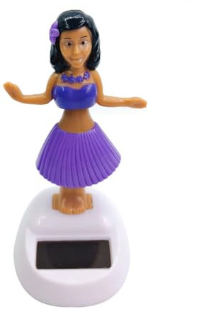 Solar Pal Solar Powered Toys, Solar Powered Dancing Girl Figures, Cute Dashboard Bobble Head Figures Solar Toys, Car Ornaments Dolls, Hawaiian Girl Solar Dancing For Windowsill, Car, Desk