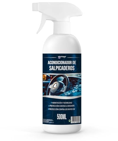 PLANTAWA Acondicionador de Salpicaderos Coche 500ml | Hidratador de Plásticos y Gomas | Recupera Color y Protege del Sol | Abrillantador para Interior y Exterior | Anti Polvo y Sin Manchas