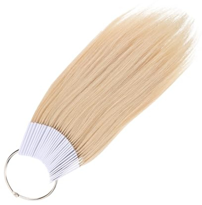OATIPHO Véritable Échantillons de Colorations Capillaires, Vrai Nuancier de Cheveux avec Anneaux en PVC 30 Pièces, Cheveux Humains Teintables