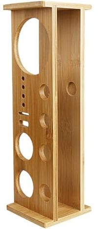 Zunetsutock Supporto Shaker Kit - Porta Attrezzi Cocktail In Legno Compatto, Organizer Strumenti Bartender | Stand Per Preparazione Drink Miscelazione In Cucina Sala Bar Professionale Bevande