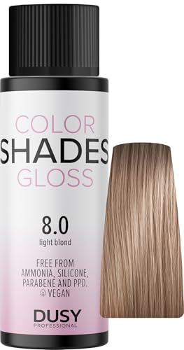 Dusy Color Shades 8.0 hellblond 60ml | erfrischt die bestehende Haarfarbe | ammoniakfreie Gel-Cremetönung