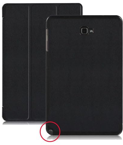 Funda para Samsung Galaxy Tab A 10.1 con S Pen 2016 de 10.1 pulgadas (modelo SM-P580/P585) Slim Smart Cover Stand Folio Case para Samsung Galaxy Tab A 10.1 con S Pen 2016 10.1 pulgadas Tablet (negro)