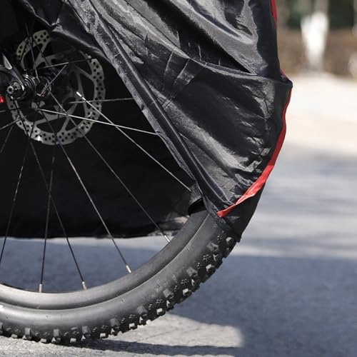 Shophubio Copertura per bici resistente per protezione esterna, resistente alle intemperie, con orlo elastico e fibbia di sicurezza, poliestere 190D antivento e
