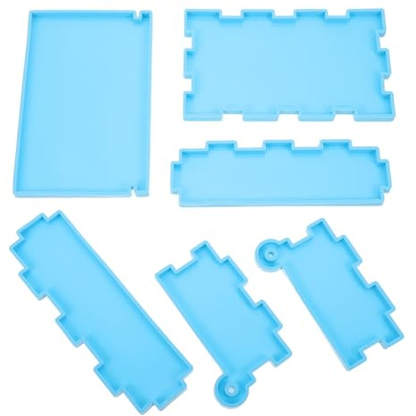 HORIALENCE Domino Storage Box Mold for DIY Projects and Crafts Making Non-Stick Silicone Mold with Creative Design and Easy to Clean Features for Epoxy and Jewelry Making