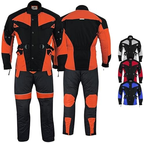 German Wear 2-teiler Motorradkombi Cordura Textilien Motorradjacke + Motorradhose