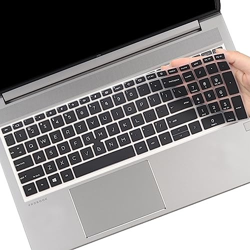 MUBUY-GOL Tangentbordsskydd för 15,6 HP EliteBook 850 G7 G8 /EliteBook 855 G7 G8 15,6 tum Business laptop, HP EliteBook 850 855 G7 G8 laptoptillbehör US Layout (PASSAR INTE EliteBook 850 855 G9 G10 )