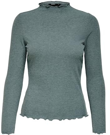 Only Top Mujer ONLEMMA Top, Balsam Greendetail:Melange, L