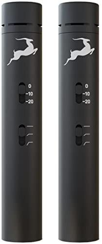 Antelope Audio Edge Note Small Diaphragm Condenser Microphone (2 Pack) — XLR Multipurpose Pencil Condenser Mic for Drums & Vocals — Professional Stereo Cardioid Studio Mic for Recording & Live Sound
