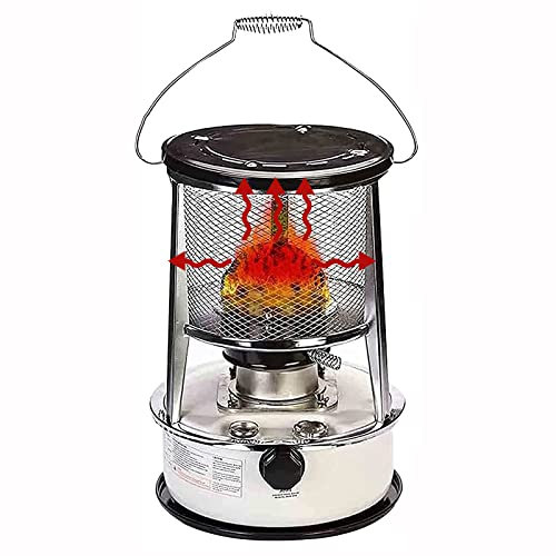 Xrdbfd Tragbarer Petroleumheizung, Petroleumofen Für Innenräume, Outdoor Camping Öl Heizer, Petroleum Heizung, Für Patio, Deck, Zelt Heizung,6Lwhite