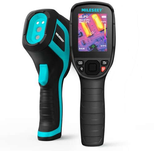 MiLESEEY TR256E 256 x 192 Auflösung Wärmebildkamera,50 Hz Bildwiederholrate Wärmebildkamera mit 2,8 LCD-Bildschirm, IP54, -20 °C ~350 °C (TR256E)