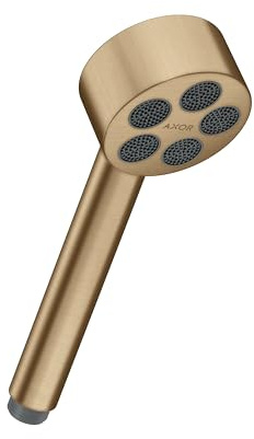 hansgrohe AXOR One teleducha 75 1 rociador tipo ahorro de agua, 48651140, Color: Brushed Bronze