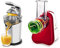 Moulinex PC700 Vitapress Pro, Spremiagrumi, 1 Cono Rotante, Design Pratico e Aerodinamico & Fresh Express DJ755G Affettatutto Grattugia Elettrico, 5 Funzioni di Taglio, 200 W, 1 L