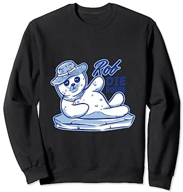Seal Fisher Embroidered Beanie Cozy Hat for Fishing Sweatshirt