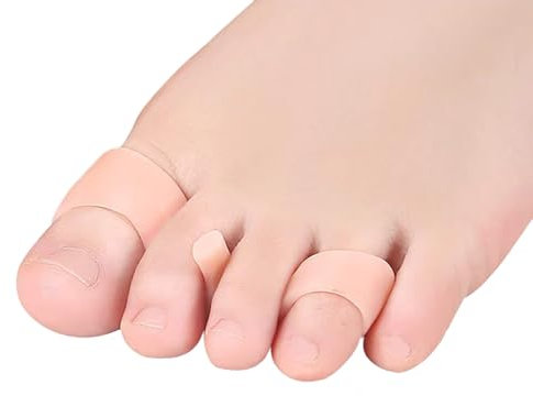 MEIION 2 Paar Aligner für gerade Zehen,orthopädische Ballenzeh-Korrektor,Gel-Zehenspreizer, orthopädische Ballenzeh-Korrektur,verhindern Überlappungen, helfen Fußschmerzen Linderung