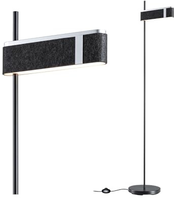Paulmann 79988 LED Stehleuchte 3-Step-Dim Jagun 2700K 1250lm 20,4W Anthrazit Filz, Kunststoff, Metall Filzleuchte