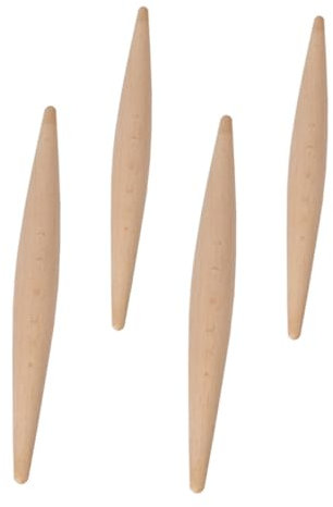 VINTORKY 4stücke Holz Teig Roller Küchen Nudelholz Backen Stangen Kochzubehör Teigroller Handkneten Nudeln Machen Holz Kochen Zubehör