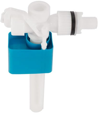 Side Entry Toilet Cistern Fill Valve Replacement Kit - 1/2 Inch Inlet with 4 Points Plastic Pipe Water Control