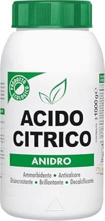 Rocard ® | 2 Kg | Acido Citrico Anidro | Prodotto Multifunzione | Anticalcare, Disincrostante, Decalcificante, Brillantante.