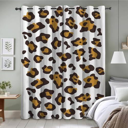 YZQGLHP Gardinen Textur Vorhänge H145 x B135 cm Muster Verdunklungsvorhänge 2er Set Schiebe Schallschutz Polyester Vorhang mit Ösen für Schlafzimmer Wohnzimmer