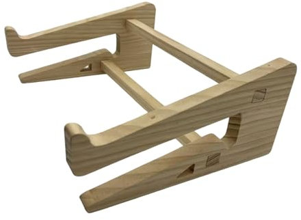 Rdxanc Support vertical fabriqué à la main en bois essentiel pour économiser de l'espace pour ordinateur portable