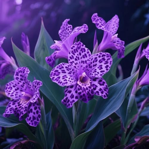 Canna Bulbs for Gardens/Canna Lily Plants UK/Vibrant Floral Display/Potted/Plants/Rhizome/Ornamental/Resistant/Bedding/Gorgeous【BNSOIDE】-F-2 Bulbs