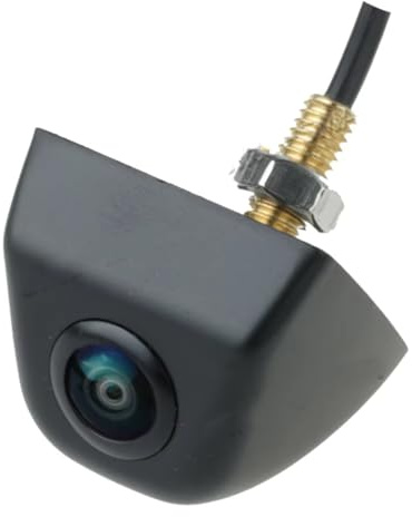 Auto Rückfahrkamera Universal CVBS Auto Rückansicht Backup Kamera Metall Shell 45 ° Betrachtung Winkel 6mm Loch 6V Zu 28V Breite Eingang Schwarz