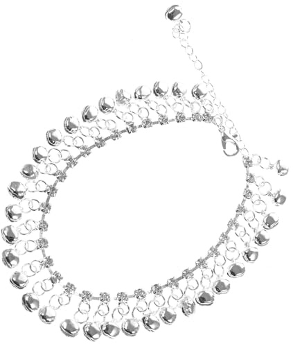 LRXIYODE Bracelet Cheville pour Femmes Pompon Clochette Bijou Poignet Plage Anniversaire Mariage Carnaval Quotidien Shirt Robe Courte
