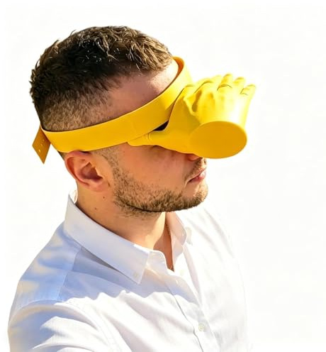 Sombrero Solar Forma de Palma | Gorras de Sombra para Senderismo - Accesorio de Cabeza Creativo con Forma de Mano | para Mujeres Hombres Playa Senderismo Acampada Montaña Escalada Correr Aire Libre
