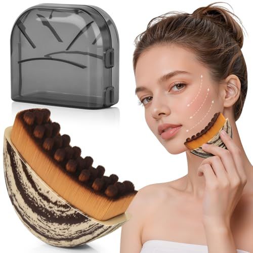 Lymphdrainage Bürste Gesicht - Lymphatische Gesichtsbürste, Lymphatic Face Brush, Lymph Bürste für Kinn und Jawline Sculpting