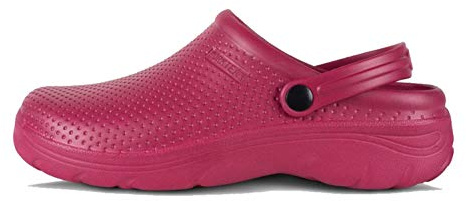 Work Team Zueco EVA Unisex. Ultraligero, ergonómico. Anatómico, con Cámara ortopédica, Suave para los pies. Hombre Granate 38/39