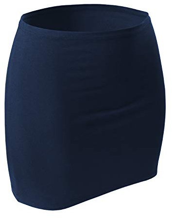 CFLEX Damen Variotube-Nierenwärmer, Shirtverlängerung, Minirock aus Baumwolle - Navy XL-XXL