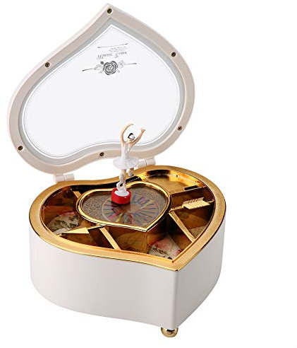 MAGT Carillon a Forma di Cuore, Rotante per Balletto di Alta Qualità - Un Regalo Eccellente