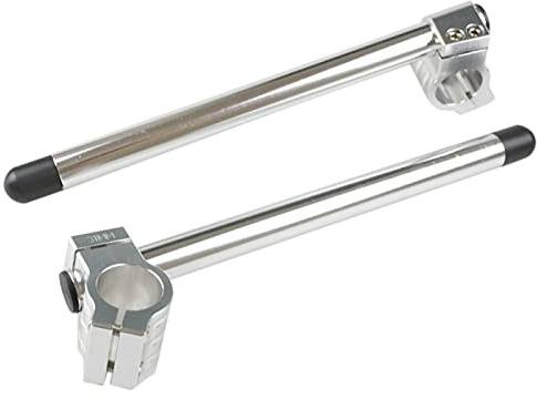 DKEKE Chrome Moto Handlebar Racing Adjustable CNC 31/32/33/35/36/37/39/41/45/48/51mm Clip On Ons Fork Handlebars Handle Bar DKEKE (Color : 41mm)