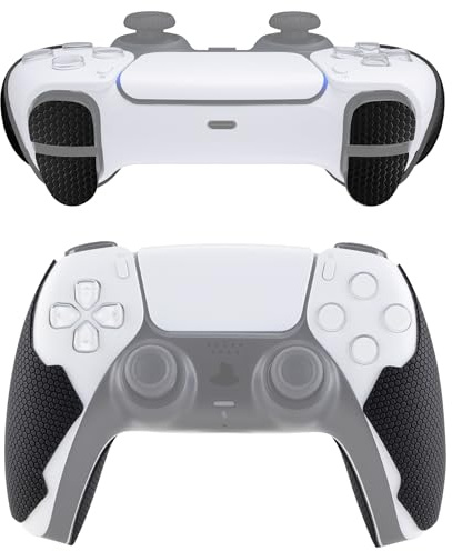 eXtremeRate PlayVital Anti-Skid Sweat-Absorbent Controller Grip for ps5, Professional Textured Soft Rubber Pads Handle Grips for ps5 Controller with Shoulder Button Trigger Stickers - Mecha Edition