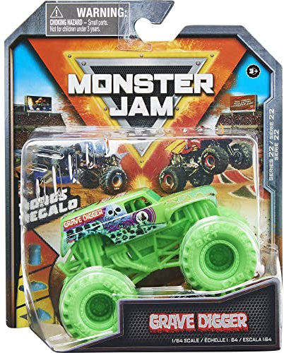 MonsterJam Excavador de tumbas (Nitro Neon Green), escala 1:64 Serie 22