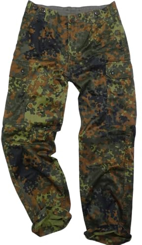 BWuM Original Bundeswehr fältbyxor NY, Fleece kamouflage, 98 cm