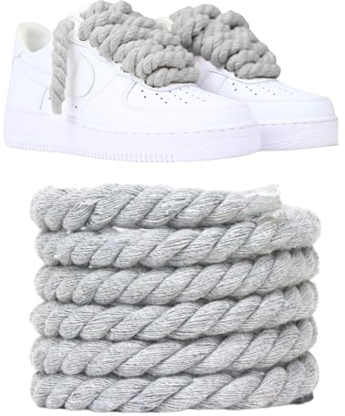 Slaace Lacci Corda Chunky 10mm - Non fare buchi - Lacci Corda Per Scarpe, Rope Laces