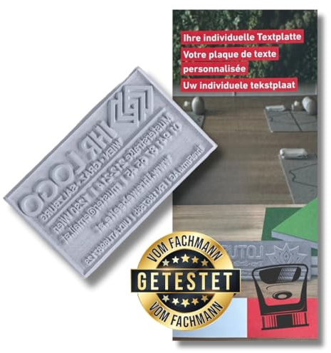 Ersatz Stempelplatte Textplatte Jede Größe und für alle Modelle TRODAT Professional 5200 5203 5204 5205 5206 5207 5208 5211 (Professional 5200 Größe 41 x 24 mm)