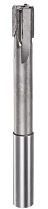 sourcing map Mandrino Alesatore 12.7mm H7 C1/K30 Punta In Carburo Precisione Flauti Diritti Gambo Tondo Tornio Macchina Fresatrice