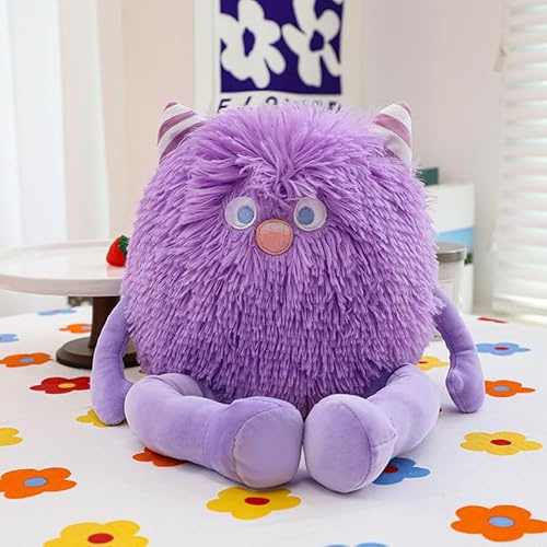 Arkdorz Niedliches Monster-Plüschtier, 32,6 cm, weiches Monster-Plüschkissen, Geschenke für Kinder, Jungen, Mädchen (lila)