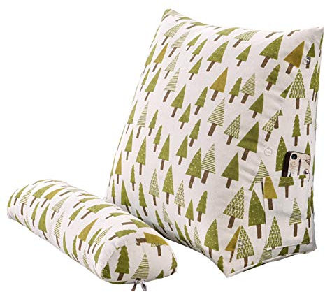 Dreieck-Taille-Kissen-Wurfkissen-Rückenlehne für Bettwattungsbaumwoll-Leinen-Dreieckkissen für Sofa waschbar (Color : D)