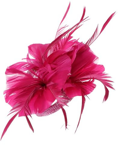 2 Pièces Accessoires De Cheveux Pour Filles Casque De Thé Pince à Cheveux Fascinator Tea Party Fascinateurs De Cheveux Fantaisie Broche Décor La Mariée Morceau De Cheveux La Plume