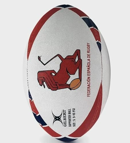 Gilbert- Balon Rugby España Supporter, Unisex, Talla 4