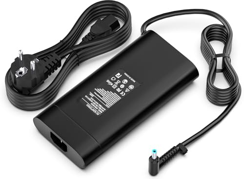 Etssembo 200W Laptop Ladekabel Kompatibel Mit HP Omen Pavilion Gaming 15 16 17 15t 17t, ZBook 15 17 G3 G4 G5 G6 G7 G8 Envy 15 2020 TPN-DA10 L00818-850 L00895-003 TPN-LA21 Netzteil Ladegerät