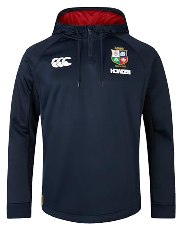 Canterbury Herren Hoody | Soft Fabric | Official British & Irish Lions Licensed Product Kapuzenpullover, Dark Sapphire, 4XL