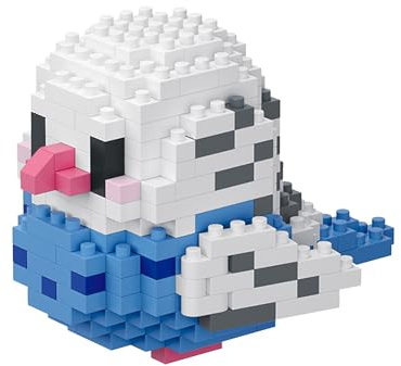 NOOLY Pappagallo Micro Mattoni da Costruzione Kit Uccello Thmed Blocchi Set Decorazione per Casa e Ufficio WKLJM-01 253 Pezzi (Blu)