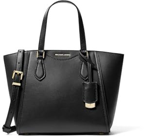 Michael Kors Women Sm Conv Tz Tote Xbody Hand Bag, Schwarz